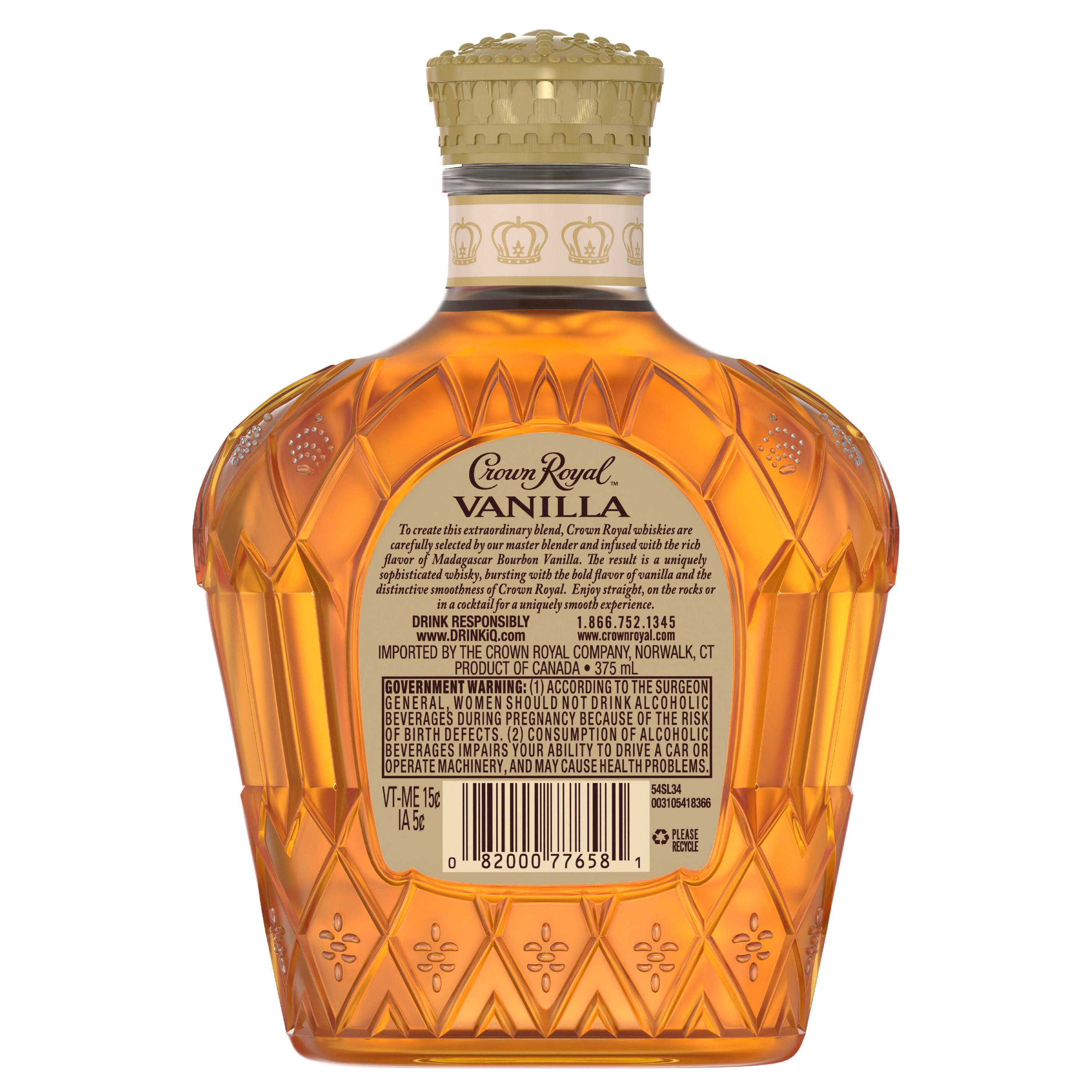 Crown Royal Vanilla Flavored Whisky 375 Ml 70 Proof Walmart Com