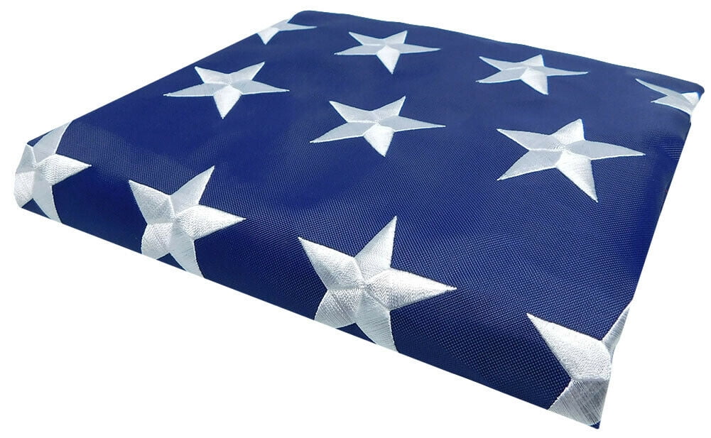 3x5 USA 51 Star Stars Linear Premium 210D Embroidered Sewn Flag Banner