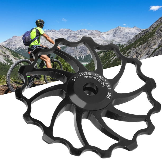 Accessoire de Cyclisme Rouleau de Guidage Arriere Facile a Installer pour Velo de Montagne Bleu Noir