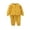 Yellow, variant on Girls Casual Two Piece Outfits Set Pullover Sweatshirt Children Fall Suit