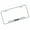Mirrored, variant on Jeep License Plate Frame - Laser Etched Cut-Out Frame - Black