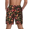 thumbnail image 2 of Lsque Mens Swim Trunks Rose Flowers Pattern - Bathing Suit Compression Liner - Beach Swim Shorts Swimwear - (S-3XL) - Stretch Quick Dry -Small, 2 of 9