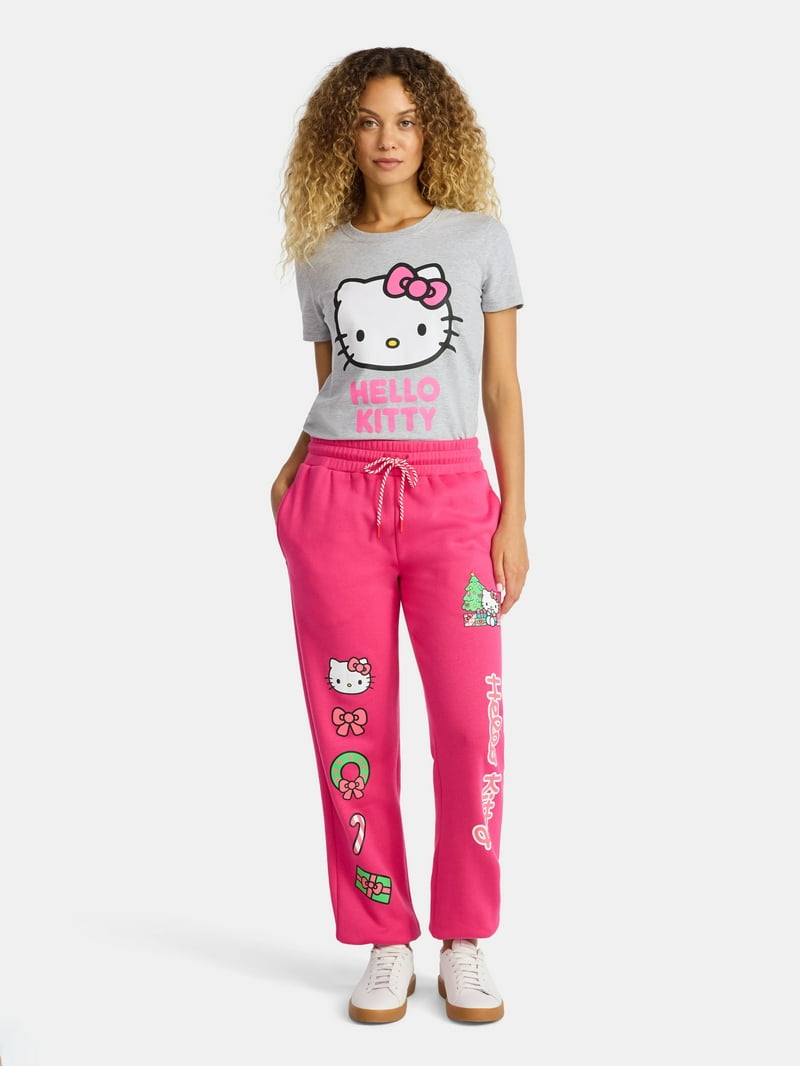 Hello Kitty Women's Maternity Graphic Tee with Short Sleeves
