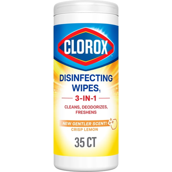 Clorox Bleach-Free Disinfecting and Cleaning Wipes, Crisp Lemon, 35 Count