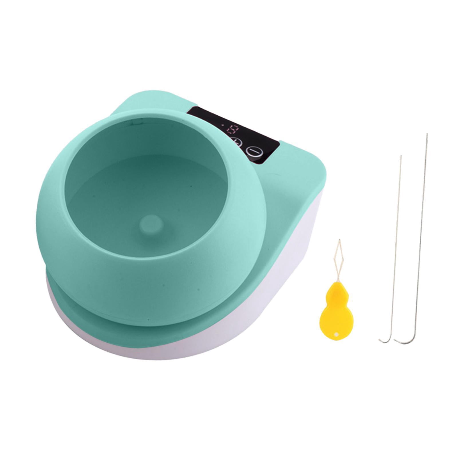 Milageto Automatic electric bead stringing machine, for efficient clay bead stringing, Green
