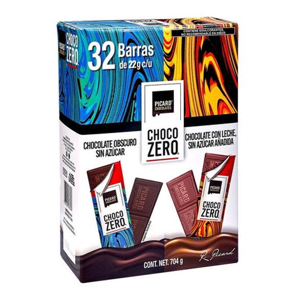 Choco Zero Sin Azúcar 32 Pz Chocolate Picard 704g Picard Original