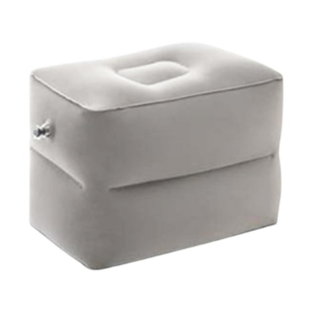yuksok Coussin Repose-Pieds et Jambes Réglable pour Bureau Repose-Pieds pour Avion Bureau Voyage Gris