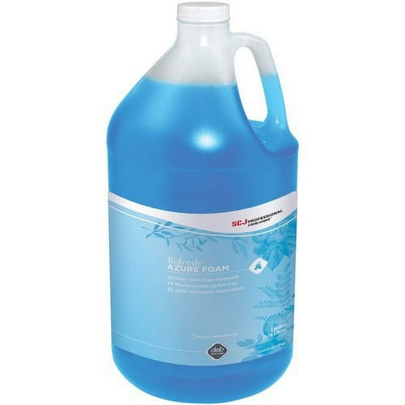 SC Johnson Fresh Apple Refill Foam Hand Soap Fresh Apple Scent - 1 gal (3.8 L) - Dirt Remover, Kill Germs - Hand - Blue - Anti-irritant, Non-drying - 1 Each