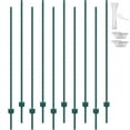 thumbnail image 2 of VEVOR 6ft Heavy-Duty Metal Fence Posts, 10-Pack Green T-Posts for Garden & Farm Fencing, 2 of 12