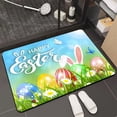thumbnail image 4 of Colorful Egg Bunny Flower Easter Doormat, Home Decor Rug Door Mat Floor Mat for Indoor Outdoor (16x24 in), 4 of 6