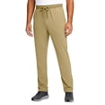 thumbnail image 2 of Domuza Men's Sweatpants with Pocket Workout Athletic Track Pants Stretch Tapered Joggers for Gym Running Jogging Khaki 2XL, 2 of 6