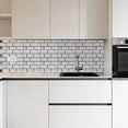 thumbnail image 5 of Uxcell 5Pcs Peel and Stick Backsplash Tiles 10.6" x 10.6" 3D Thickened Stone Texture Self-Adhesive Tile Stickers Wallpaper Wall for Kitchen Bathroom Bedroom, Retro White, 5 of 7