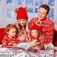 thumbnail image 2 of Conjunto de pijamas estampados de manga larga y cuello redondo para padres e hijos, nuevo hogar familiar navideño europeo y americano, 2 of 5