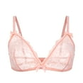 thumbnail image 1 of Sous-vêtements pour Femmes en Maille Transparente Lingerie Broderie Soutien-Gorge et String et Bas, 1 of 5