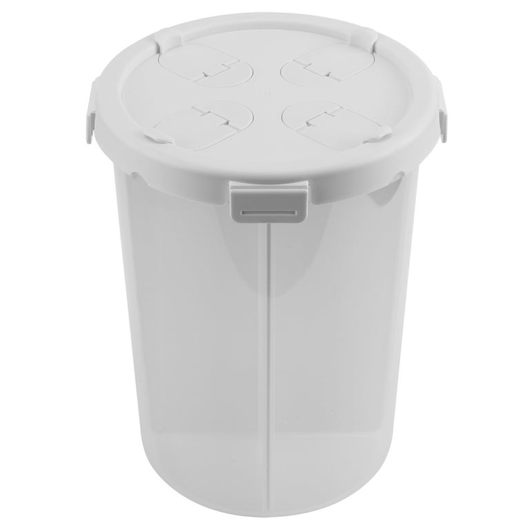 White Four-compartment Food Storage Container