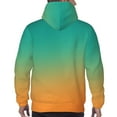 thumbnail image 7 of Salouo Orange To Teal Gradient1 Pattern Men's Fall Hoodie Sweatshirt,Sport Hoodie with Pockets for Men Pullover Casual Hooded Sweatshirt-X-Large, 7 of 7