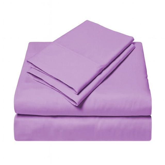 Juego de Sábanas Microfibra Suave Color Lila Talla Matrimonial | Juego 4 Piezas Ajustables y Resistentes Kyuden Home KYUDEN HOME Microfibra