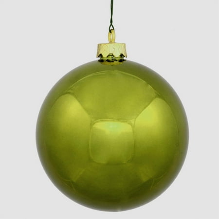 Shiny Olive Green Commercial Shatterproof Christmas Ball Ornament 6 Shiny Olive Green Commercial Shatterproof Christmas Ball Ornament 6