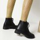 thumbnail image 4 of NECHOLOGY Botas Mujer Adulto Femenino Zapatos Botines para mujer Botines de moda con cordones negros impermeables de PU de tacón bajo para mujer de otoño e invierno 2022 (Black, 8), 4 of 7