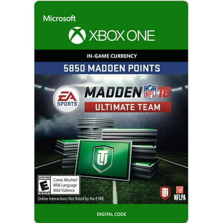 Xbox One Madden NFL 18 5850 Points Pack (email