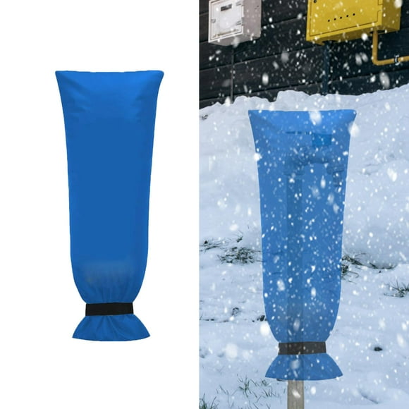 Bolsa Para Grifo De Jardín De Invierno, Cubierta Para Césped, Montaje Sencillo, Capa De Aislamiento Térmico, 63 X 33 Cm, Color Azul 63x33 cm