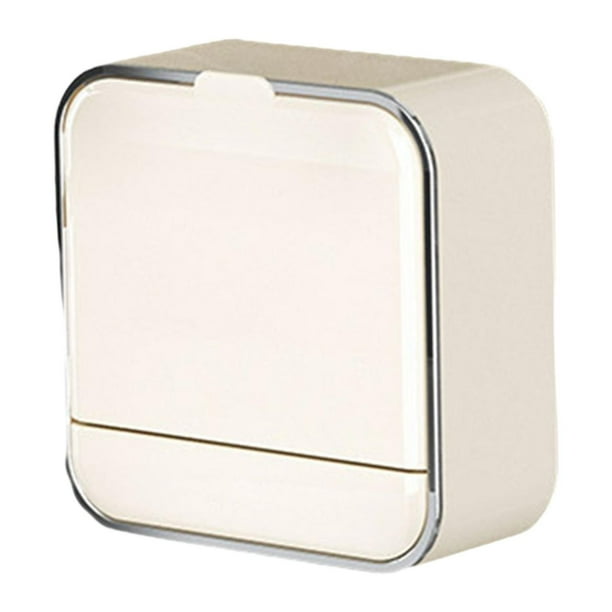 Jabonera para pared de ducha, resistente al polvo y a la humedad. Blancos crema