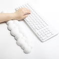 thumbnail image 4 of Aippl Keyboard Cloud Wrist Rest, White Keyboard Memory Foam Wrist Guard, Ergonomic, Relieve Typing Pain, Keyboard Pad with Wrist Support for Home Office/Computer/Laptop/Gaming/Mac-White, 4 of 8