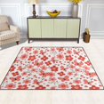 thumbnail image 5 of Ryvnso Floral and Butterflies Area Rug Floor Mats Non-Slip Home Carpet 80 x 58 inch, 5 of 7