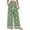 C-Green370, variant on DHFJKG Bohemian Linen Pants Women Floral Print Wide Leg Flowy Palazzo Casual Drawstring Summer Beach Vacation Comfortable Trousers