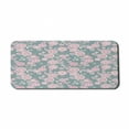 thumbnail image 1 of Floral Computer Mouse Pad, Romantic Pastel Foliage Blooming Season Essence Botanical Beauty, Rectangle Non-Slip Rubber Mousepad X-Large, 35" x 15" Gaming Size, Baby Pink Slate Blue, by Ambesonne, 1 of 2