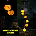 thumbnail image 4 of Luz LED Solar de carillón de viento para Halloween, lámpara de jardín de calabaza en espiral, luz de carillón de viento impermeable para exteriores, Patio y jardín, 4 of 8