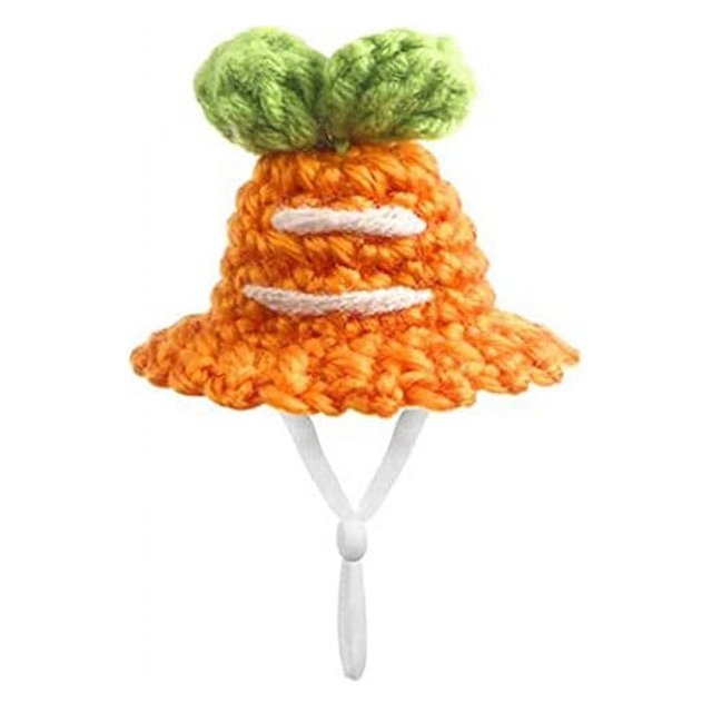 PENGXAING Petit Chapeau d'Animal Adorable Chapeau de Hamster Tricoté Réglable Confortable Petits Animaux de Compagnie Couvre-Chef Accessoire de Costume d'Animal de Compagnie