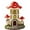 A, variant on Fairy Garden Mushroom House Figurine Set, Resin Enchanted Cottage Statues, Whimsical Flower & Treehouse Decor for Outdoor & Indoor Displays