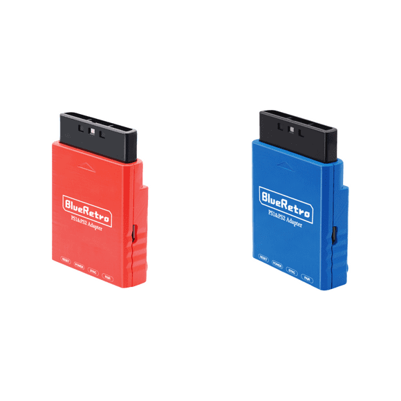 Peggybuy Wireless Controller Adapter for PS3/PS4/PS5/Xbox One S for PS2 PS1 Console(Red)