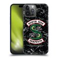 thumbnail image 1 of Head Case Designs Officially Licensed Riverdale South Side Serpents Black And White Marble Logo Hard Back Case Compatible with Apple iPhone 14 Pro Max, 1 of 7