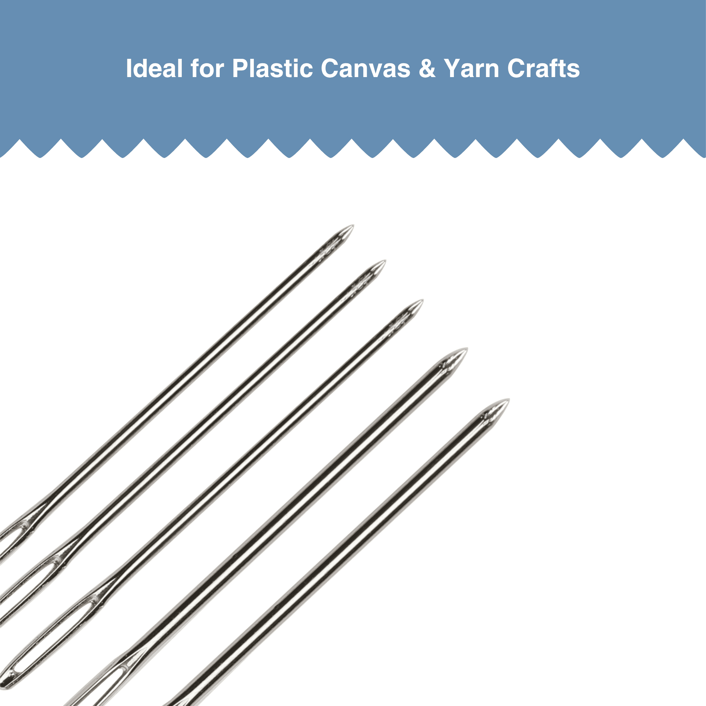 Hello Hobby Steel Plastic Canvas Needles, Sizes 16 and 18, 5-Piece Set