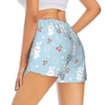 thumbnail image 4 of Picia Easter Rabbit Pattern Women's 2 in 1 Athletic Running Shorts High Waisted Workout Casual Gym Sweat Shorts with Comfy Liner Zipper Pockets-XX-Large, 4 of 9