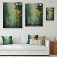 thumbnail image 4 of Designart "Emerald Canopy Bold Forest art painting V" Forest Print on Natural Pine Wood, 4 of 5