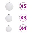 thumbnail image 5 of vidaXL Artificial Pre-lit Christmas Tree with Ball Set Blue 180 cm PVC, 5 of 5