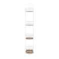 thumbnail image 4 of Mueble Para Baño Estantería Almacenamiento Para Baño de 4 Niveles Organizador De Baño Metalico Blanco Mate con Madera Acacia, 4 of 11