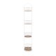 thumbnail image 4 of Mueble Para Baño Estantería Almacenamiento Para Baño de 4 Niveles Organizador De Baño Metalico Blanco Mate con Madera Acacia, 4 of 11