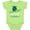 Lime Green, variant on Key West, Florida Happy Sea Turtle Boys or Girls Baby Bodysuit