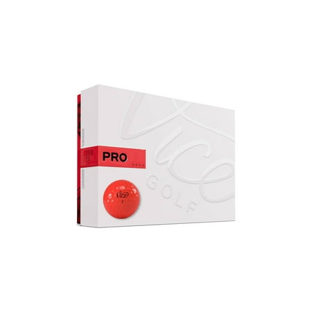Vice Pro Golf Balls - Neon Red