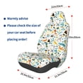 thumbnail image 3 of Fotbe Cartoon Dinosaur Funda para Asiento de Auto con Estampado – Impermeable y Antisudor – Ajuste Universal, Lavable a Máquina, Antideslizante (1 Pieza), 3 of 5