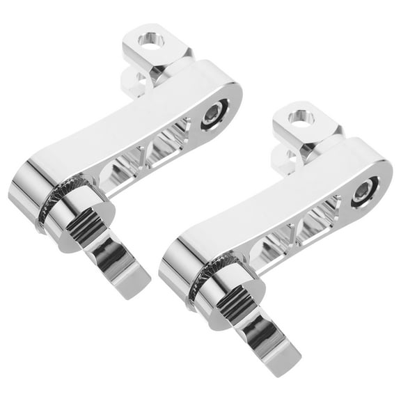 TAILTOSS Passenger Footpeg Mounting Kit 1 Pair Silver Aluminum Alloy for Motorcycle Riders Highway Pegs Hardware