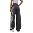 thumbnail image 4 of CHGBMOK Women's Plus Size Wide Leg Pants High Waisted Casual Trousers Loose Fit Casual Pants with Pockets, 4 of 5