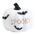 thumbnail image 1 of Figura de calabaza, adorno decorativo de resina, estatua para decoración de Halloween, para mesa, interior, exterior, jardín, fiesta, 1 of 8