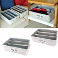 thumbnail image 2 of 3 rejillas caja de almacenamiento de ropa interior contenedor organizador de tela cubo cesta verde SM SunniMix Calzoncillo de almacenamiento de ropa interior, 2 of 7
