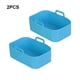 thumbnail image 5 of Bearachild Freidora de aire, placa para hornear, temperatura, revestimiento que no se decolora, cesta de silicona reutilizable, cocina, barbacoa, barbacoa, Cocina y Comedor Azul 2 piezas Bearachild  HA068518-02, 5 of 6