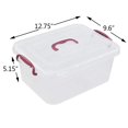 thumbnail image 3 of Joyeen Cajas De Almacenamiento Con Cierre De Plástico De 8 Cuartos De Galón Con Tapas, Juego De 2, 3 of 5
